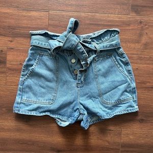 Missguided Tie Jean Short